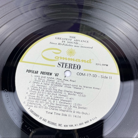 Vintage Popular Preview 67 Command Vinyl Music Records - Picture 2 of 4